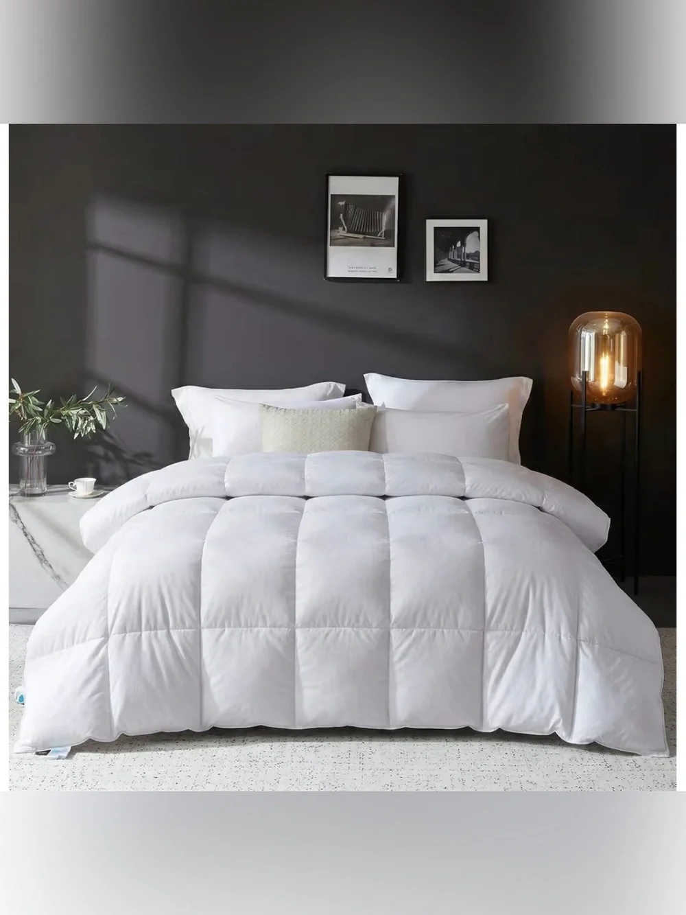 NWT - L LOVSOUL Goose Feather Down Fiber Comforter Queen Size